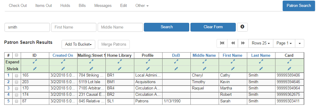 Column picker manage widths