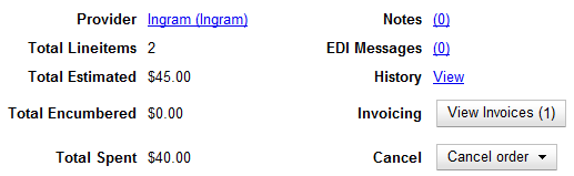 View Invoices from PO