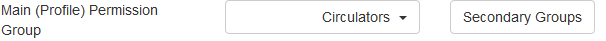 Secondary Permissions Group